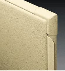 Powder Coated Steel panel edge and construction detail