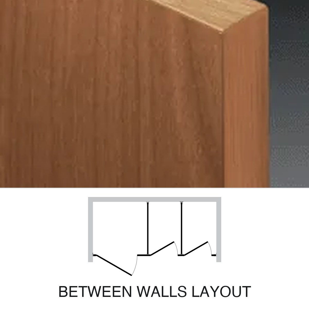 Between Walls plastic laminate partition layout